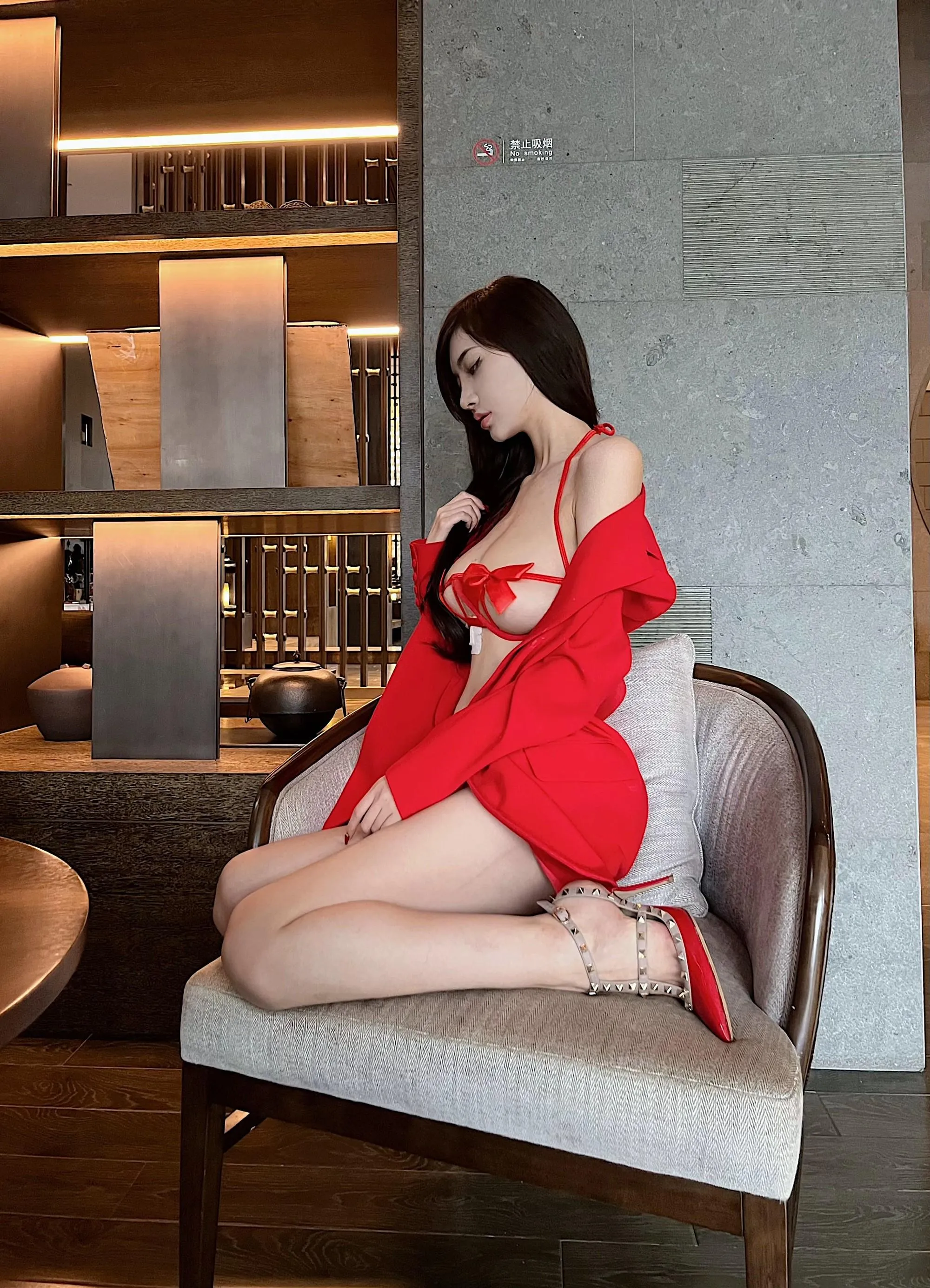 NO.127 脸红Dearie – 微密圈系列 红衣小娇妻-1 [32P]插图5